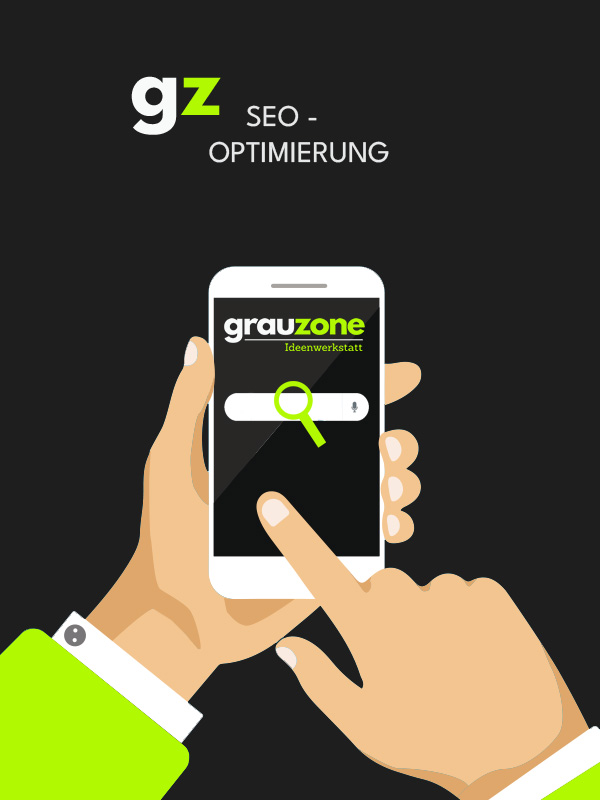 Webdesign_Grafik_Hand_mit_Smartphone_SEO-Suchmaschinen_Optimierung