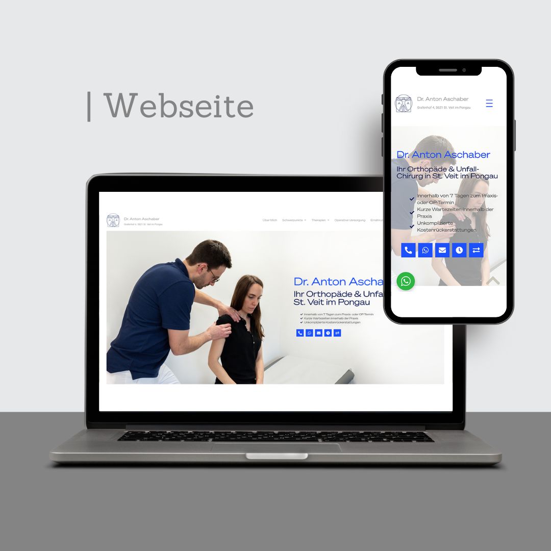 GRAUZONE Referenz Dr Anton Aschaber Webdesign Homepage Webseite