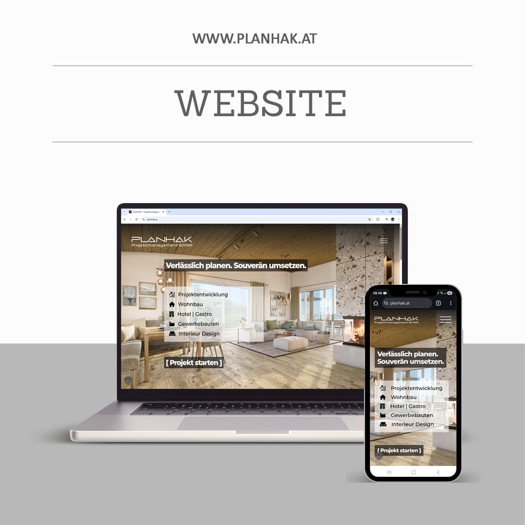 Referenz PLANHAK neue Webseite